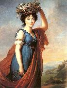 eisabeth Vige-Lebrun Princess Eudocia Ivanovna Galitzine as Flora Spain oil painting artist